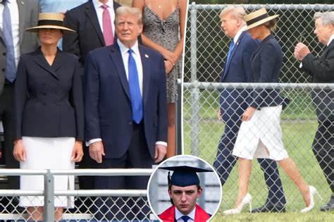 melania trump dior dress|Melania Trump styles Gucci with Dior for son Barron’s graduation.